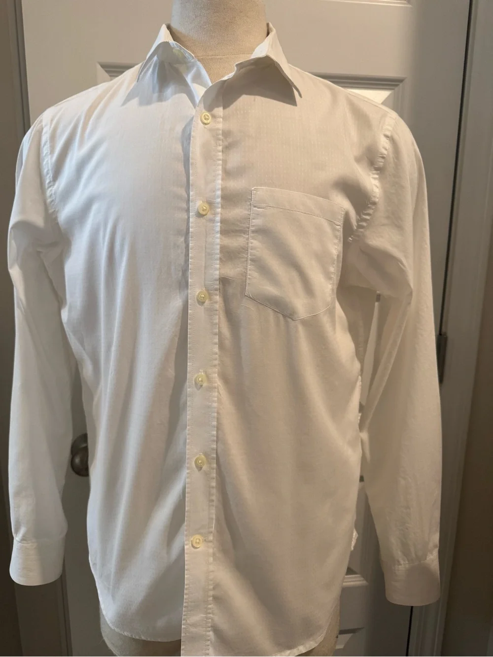 Banana Republic Men's White Shirt Lightweight Cotton Slim Fit Size Medium